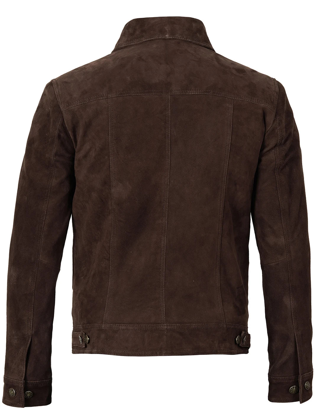 Logan Men's Dark Brown Suede Jacket