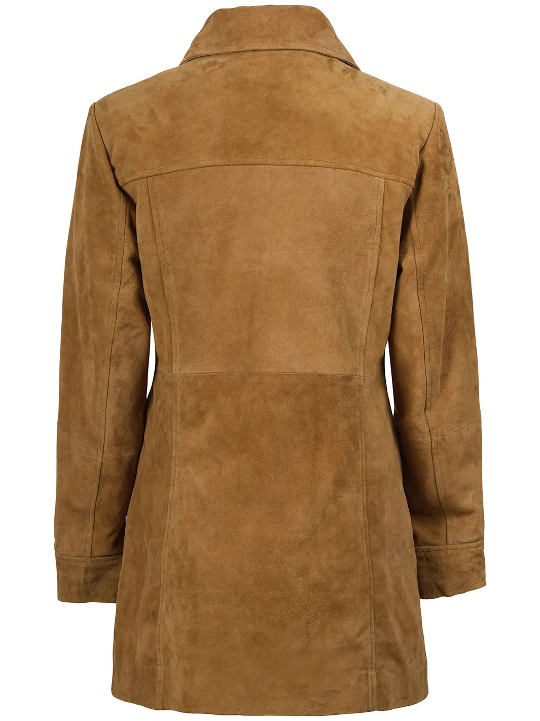Suede Car Coat Womens Kandis
