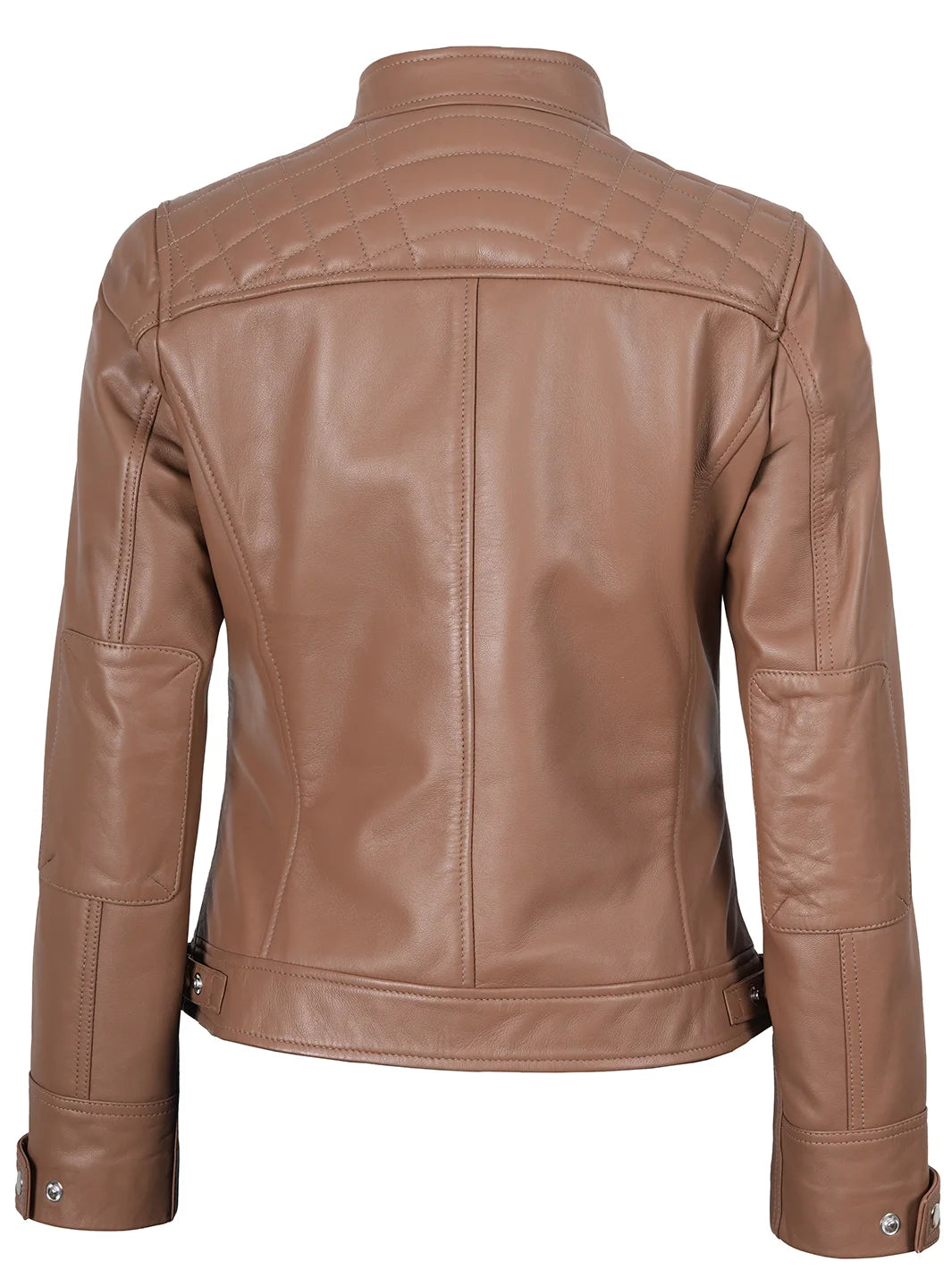 brown leather jacket womens 