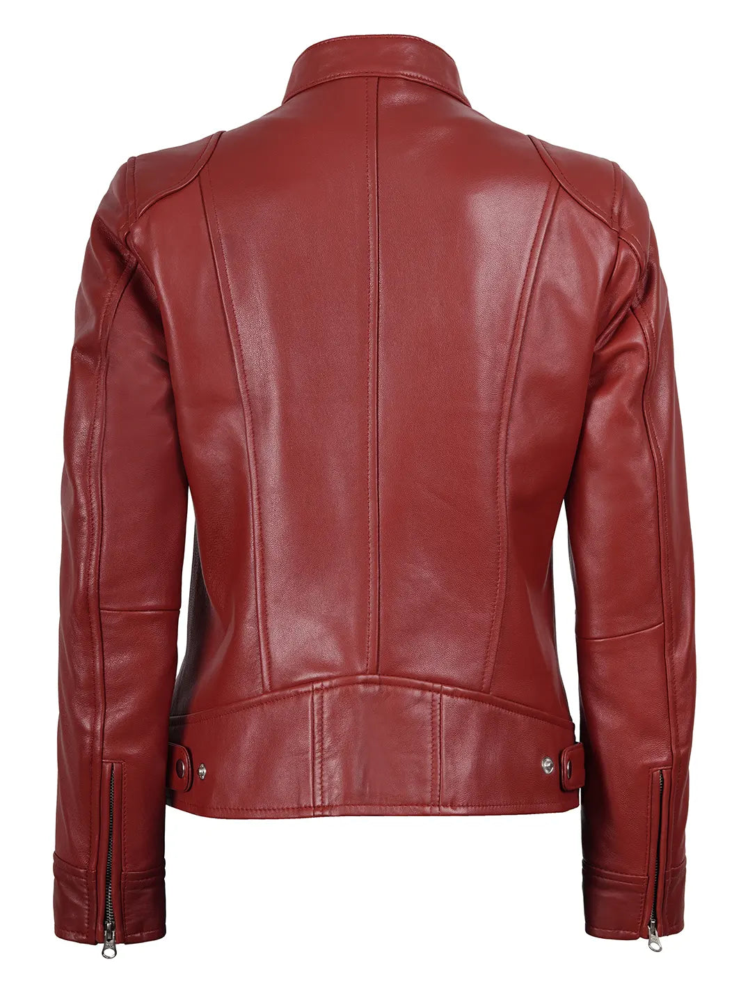 dodge red biker jacket