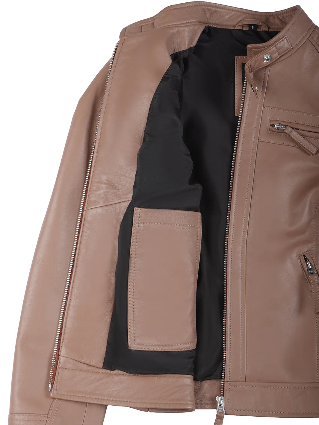 womens biker leather jacket