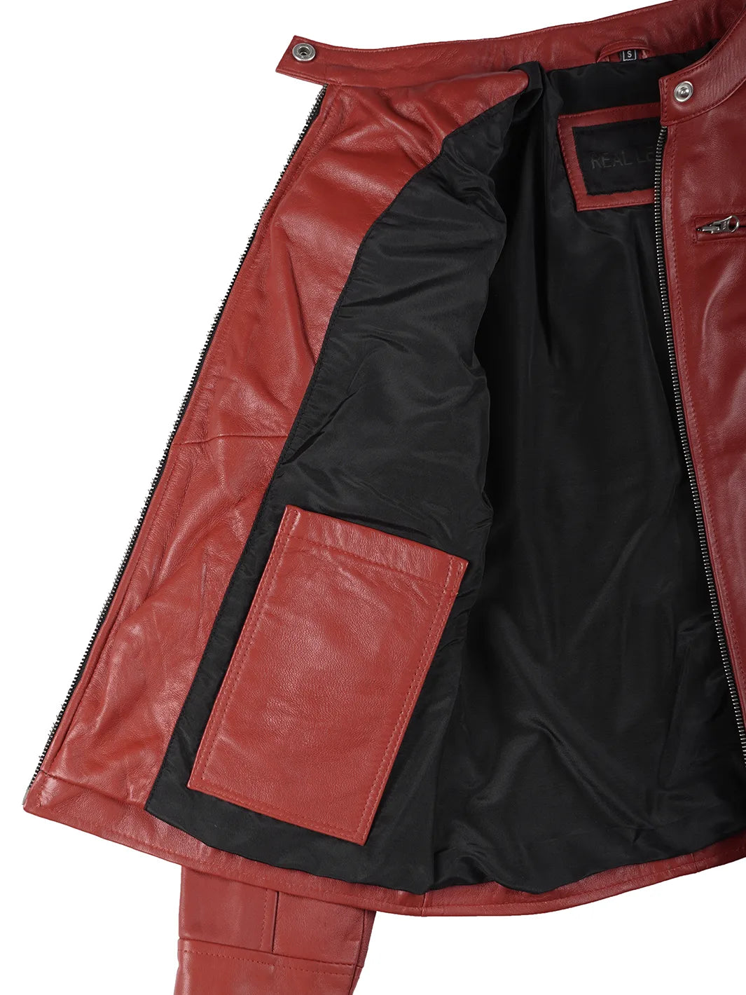 red leather jacket biker 